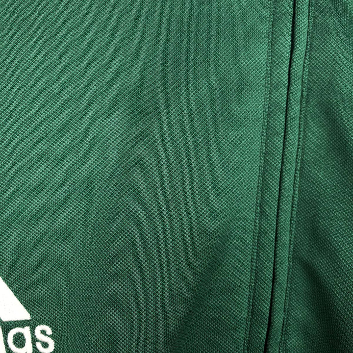 2000'S Adidas raglan sleeve track jacket, men's size XL (approx.) polyester Green type dark green Vintage Second Hand