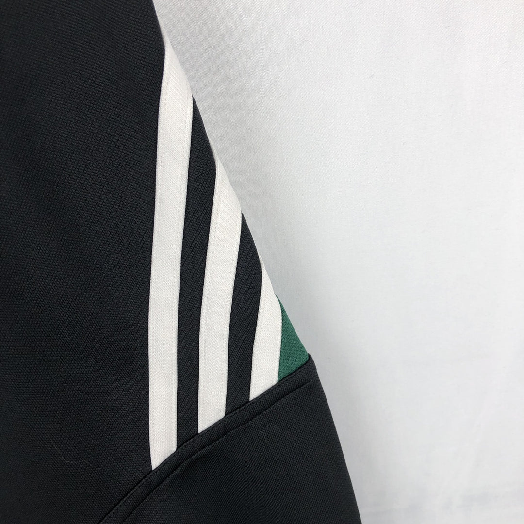 2000'S Adidas raglan sleeve track jacket, men's size XL (approx.) polyester Green type dark green Vintage Second Hand
