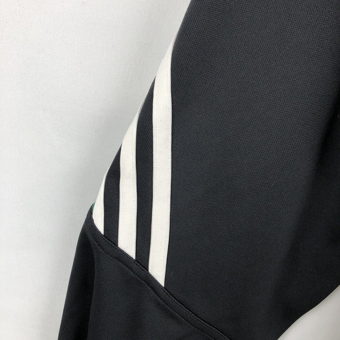 2000'S Adidas raglan sleeve track jacket, men's size XL (approx.) polyester Green type dark green Vintage Second Hand