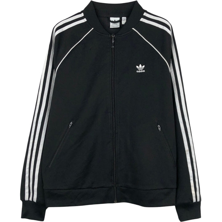 Adidas adidas jersey track jacket men's size M polyester black type Vintage Second Hand