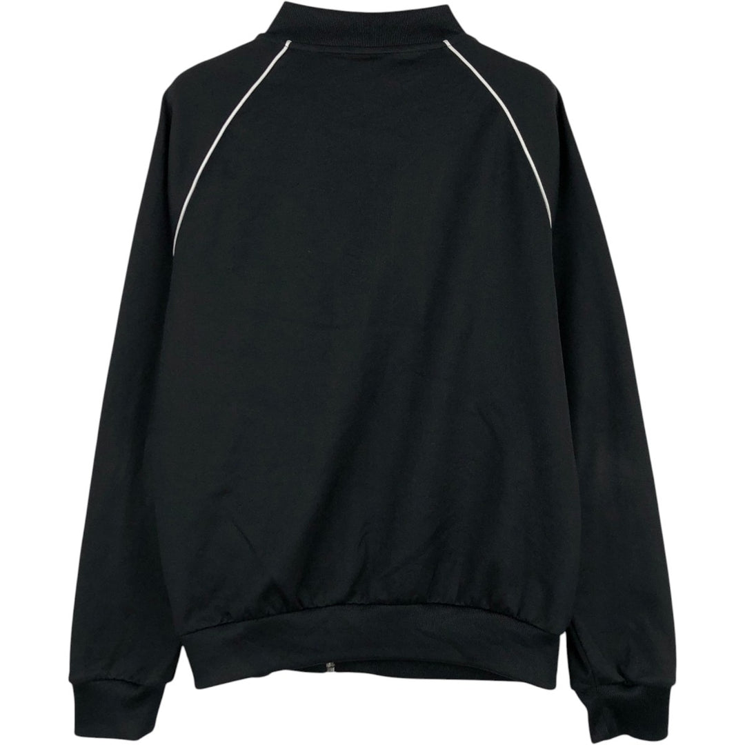 Adidas adidas jersey track jacket men's size M polyester black type Vintage Second Hand