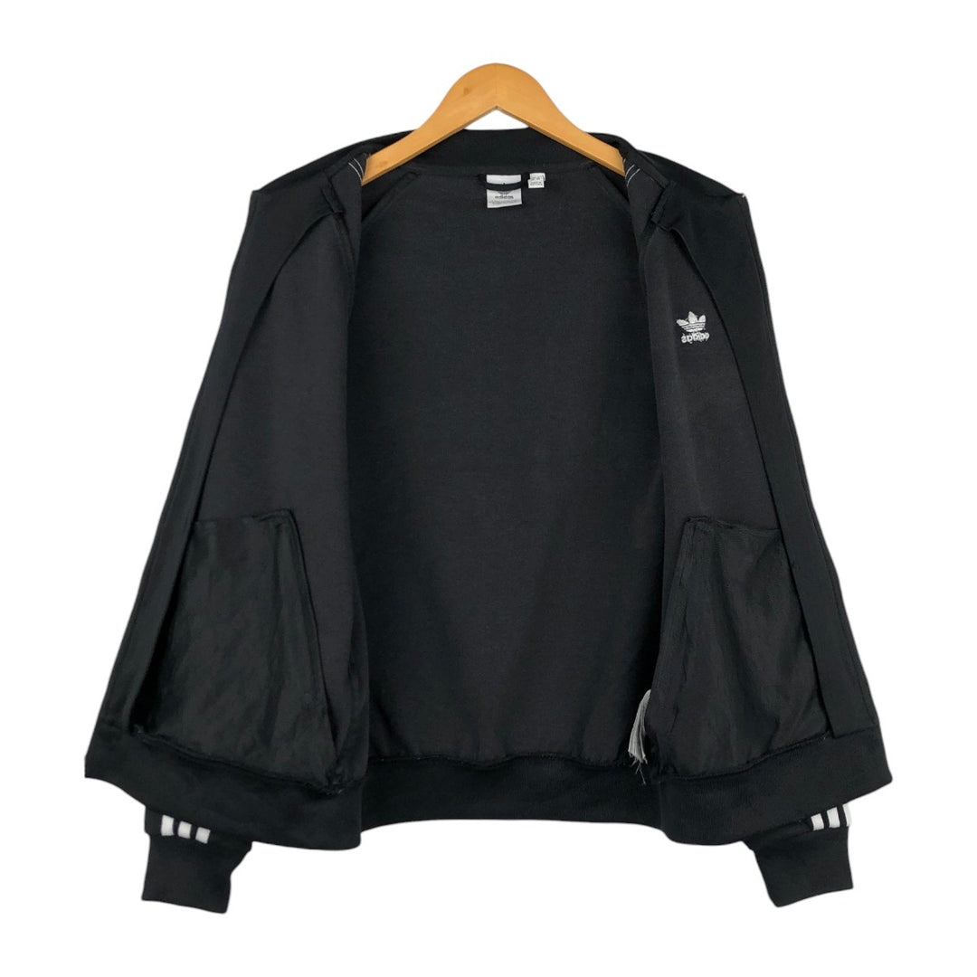 Adidas adidas jersey track jacket men's size M polyester black type Vintage Second Hand