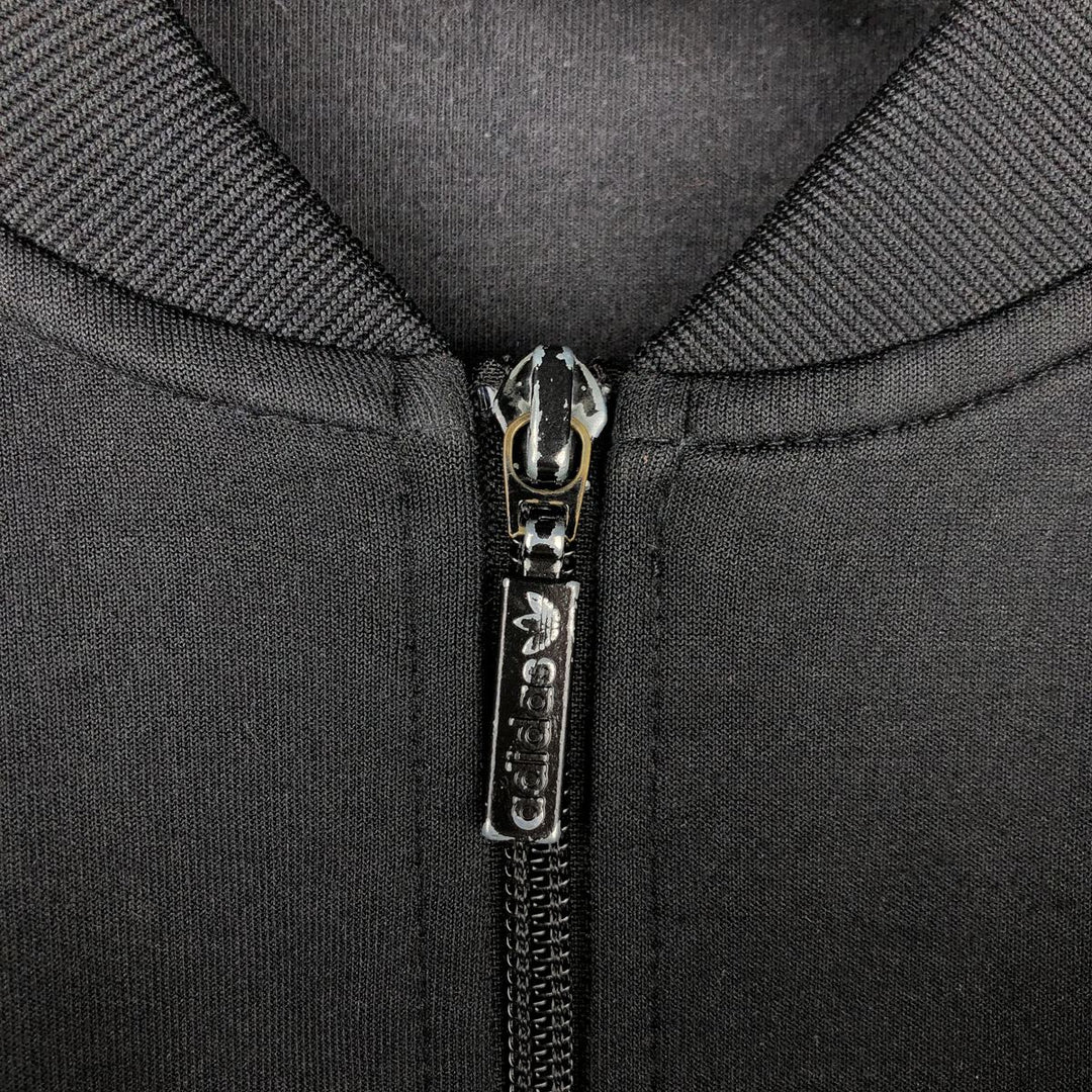 Adidas adidas jersey track jacket men's size M polyester black type Vintage Second Hand