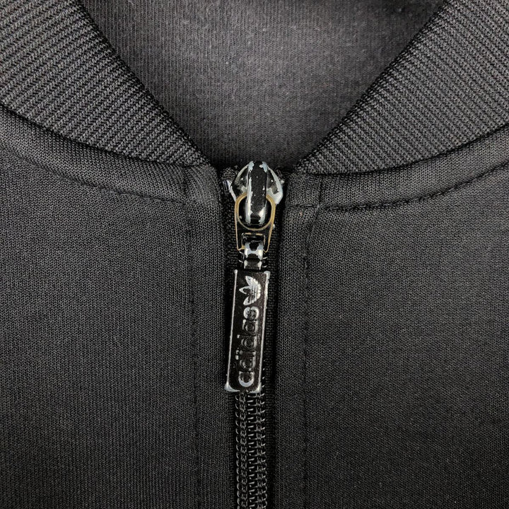 Adidas adidas jersey track jacket men's size M polyester black type Vintage Second Hand