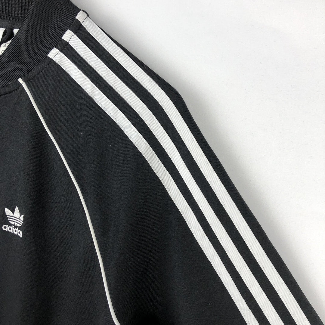 Adidas adidas jersey track jacket men's size M polyester black type Vintage Second Hand