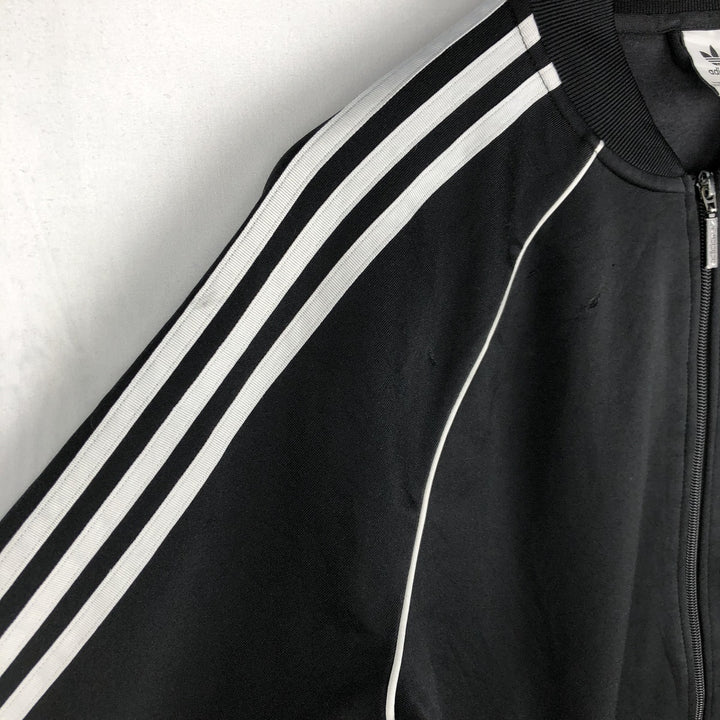 Adidas adidas jersey track jacket men's size M polyester black type Vintage Second Hand