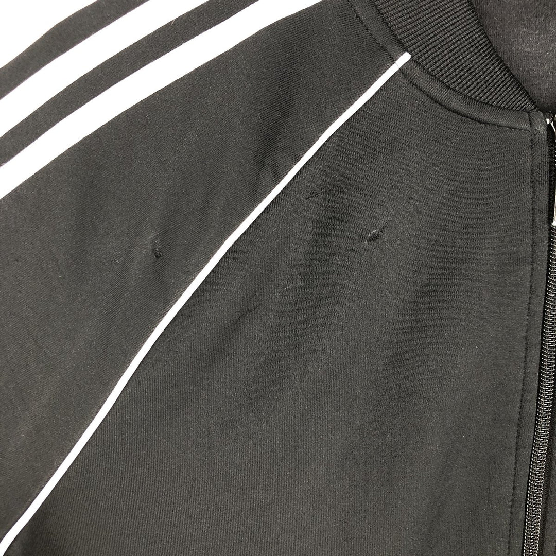 Adidas adidas jersey track jacket men's size M polyester black type Vintage Second Hand