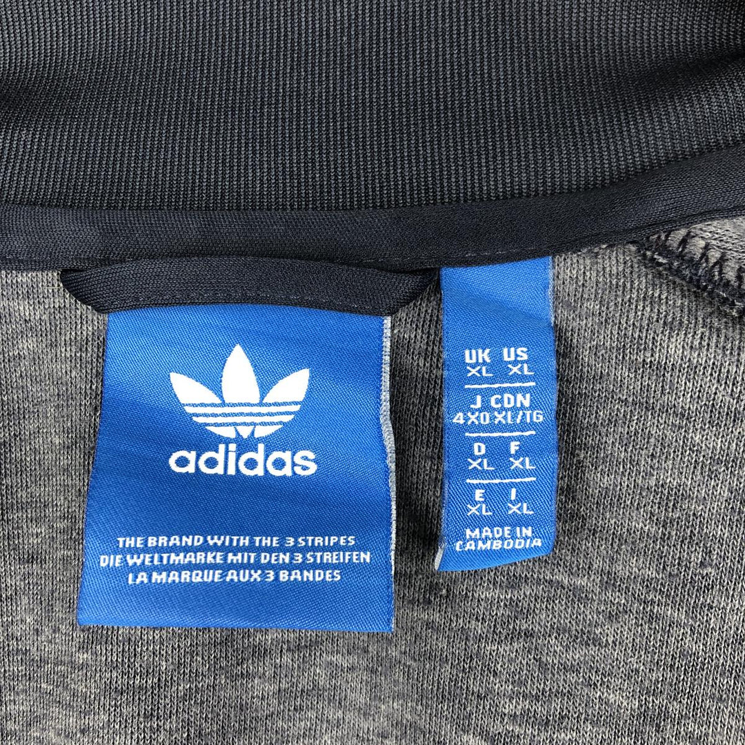 Adidas ORIGINALS Trefoil Logo Track Jacket, Men's Size XL (approx.) polyester navy blue type Vintage Second Hand
