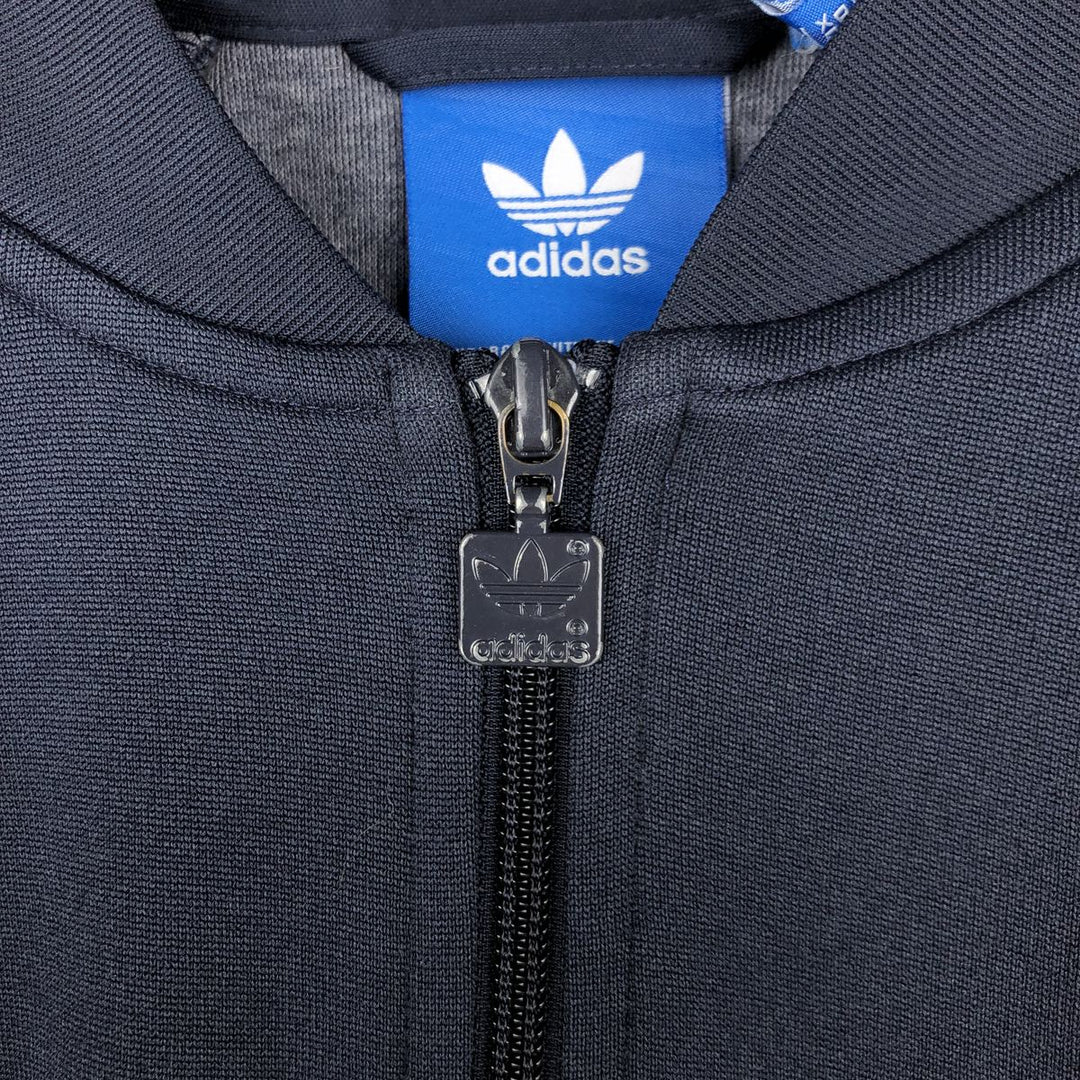 Adidas ORIGINALS Trefoil Logo Track Jacket, Men's Size XL (approx.) polyester navy blue type Vintage Second Hand