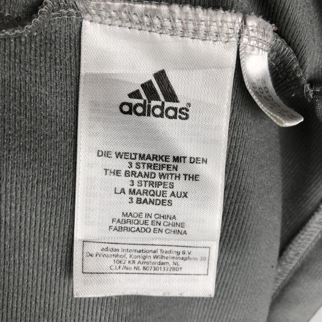 00'S adidas jersey track jacket, men's size L polyester gray type Vintage Second Hand