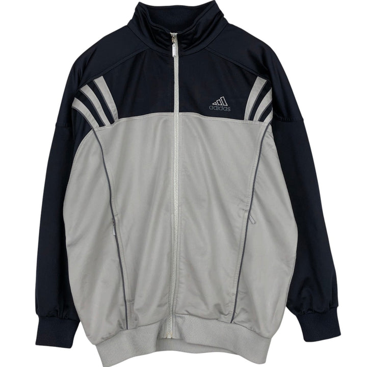 00'S adidas jersey track jacket, men's size M polyester navy blue type Vintage Second Hand