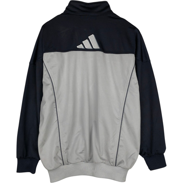 00'S adidas jersey track jacket, men's size M polyester navy blue type Vintage Second Hand