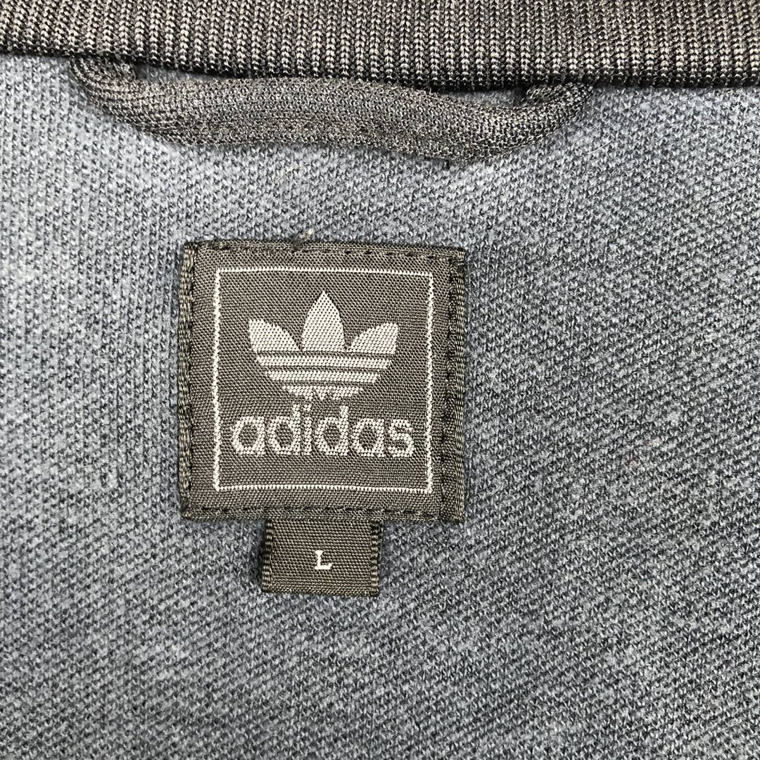 2000'S Adidas Originals Trefoil Logo Track Jacket, Men's Size L (approx.) cotton black type Vintage Second Hand