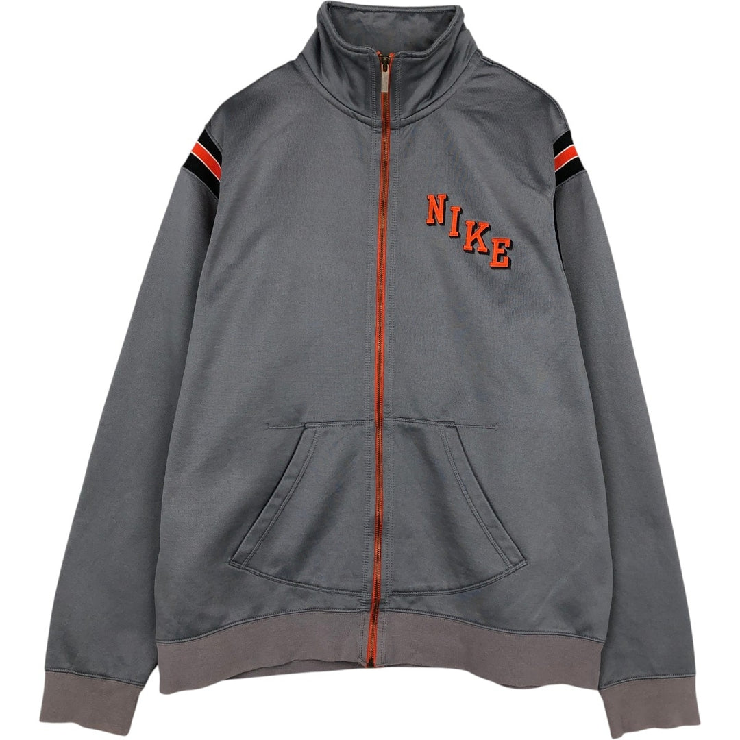 90s-00'S Nike Track Jacket, Men's Size XL polyester gray type Vintage Second Hand