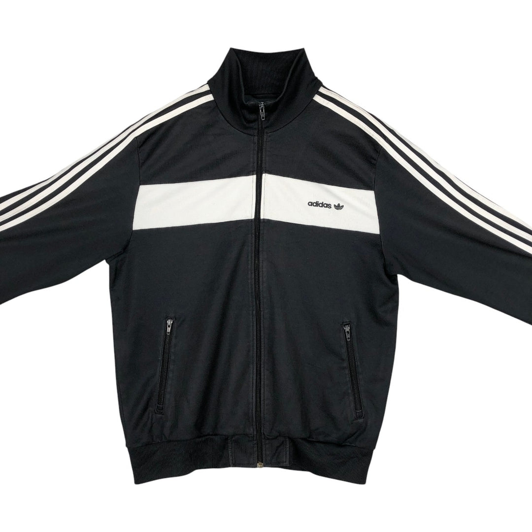 Adidas ORIGINALS Trefoil Logo Track Jacket, Men's Size XL (approx.) cotton black type Vintage Second Hand