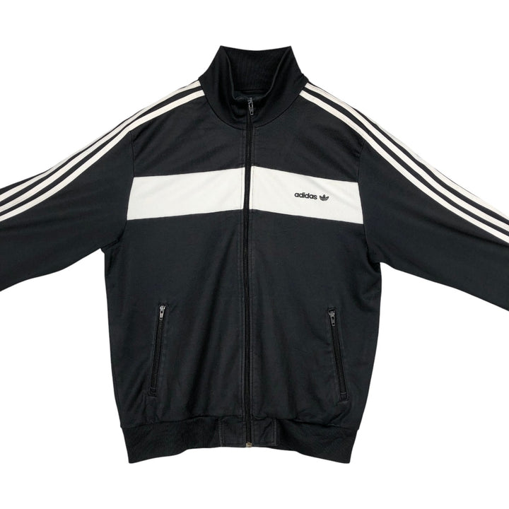 Adidas ORIGINALS Trefoil Logo Track Jacket, Men's Size XL (approx.) cotton black type Vintage Second Hand