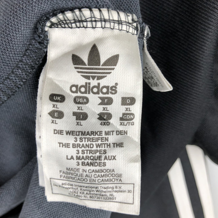Adidas ORIGINALS Trefoil Logo Track Jacket, Men's Size XL (approx.) cotton black type Vintage Second Hand