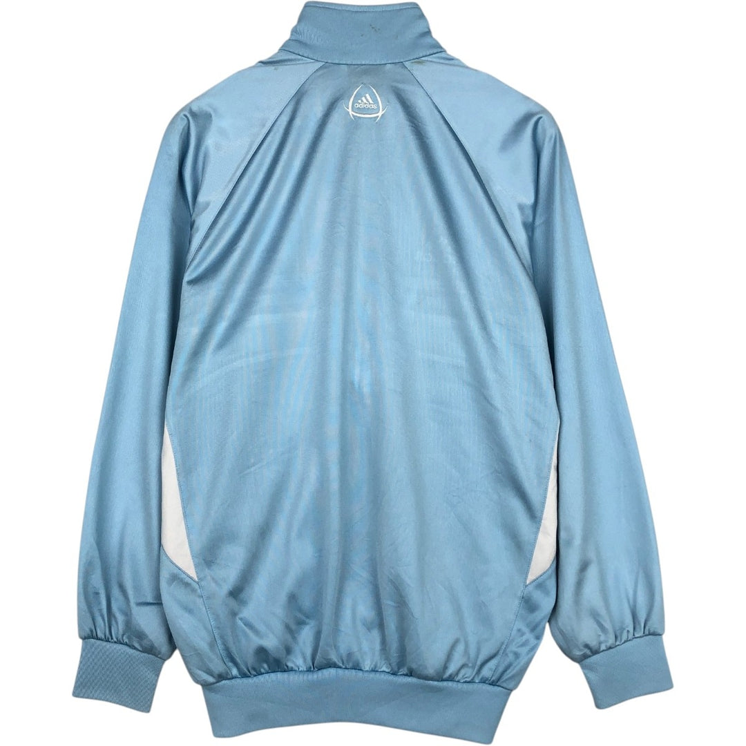 00'S adidas jersey track jacket, men's size S polyester Blue type light blue Vintage Second Hand