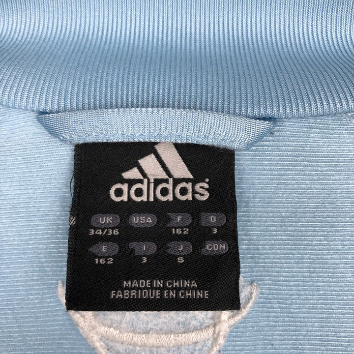 00'S adidas jersey track jacket, men's size S polyester Blue type light blue Vintage Second Hand