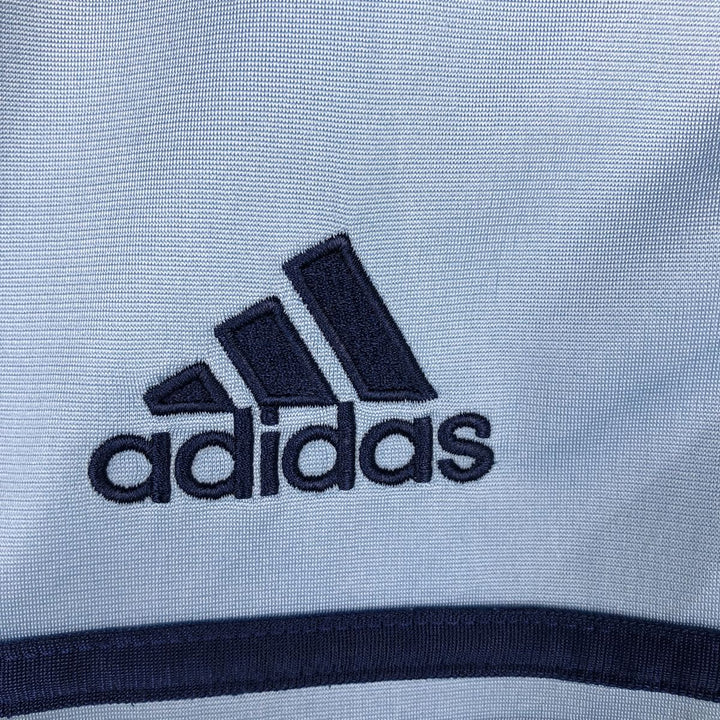 00'S adidas jersey track jacket, men's size S polyester Blue type light blue Vintage Second Hand