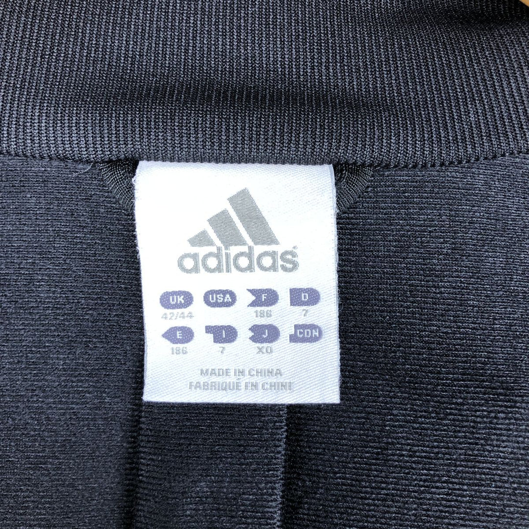 00'S adidas jersey track jacket, men's size L polyester black type Vintage Second Hand