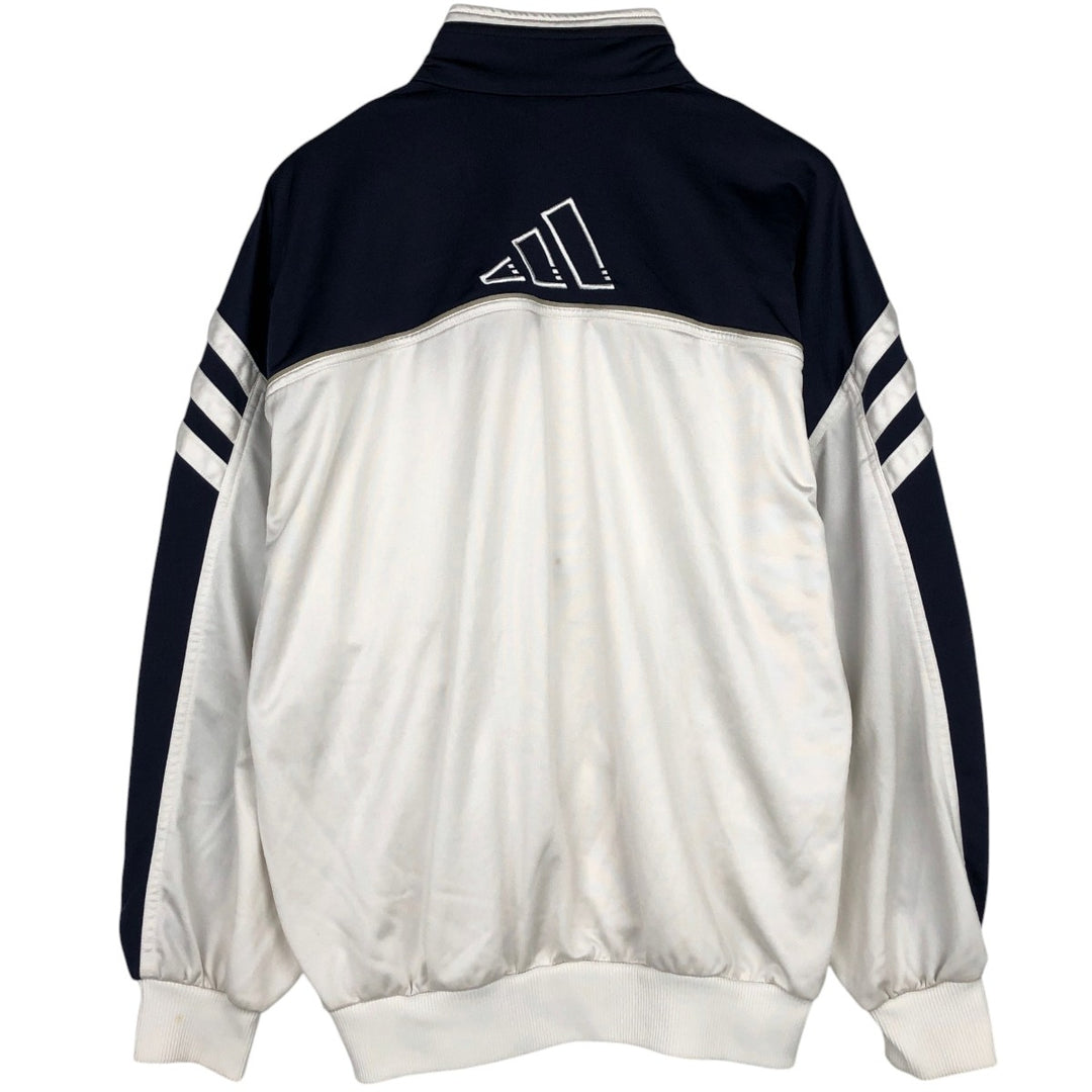 90s-00'S Adidas Jersey Track Jacket, Men's Size Medium polyester white type Vintage Second Hand