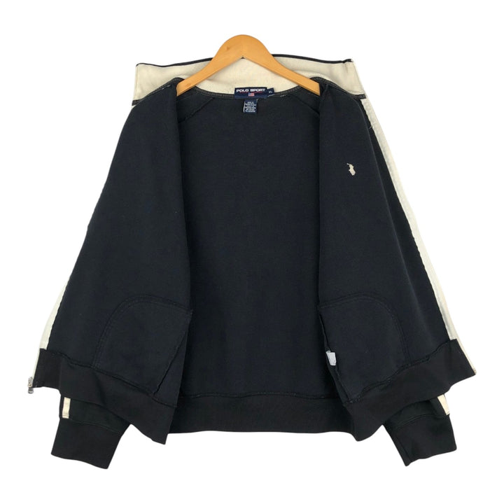 1990'S Ralph Lauren POLO SPORT Track Jacket, Men's Size XL (approx.), Vintage cotton black type Vintage Second Hand