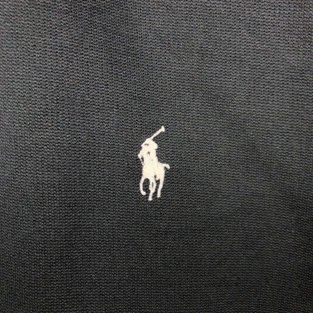 Vintage 90'S Ralph Lauren POLO SPORT track jacket, size L, men's cotton black type Vintage Second Hand