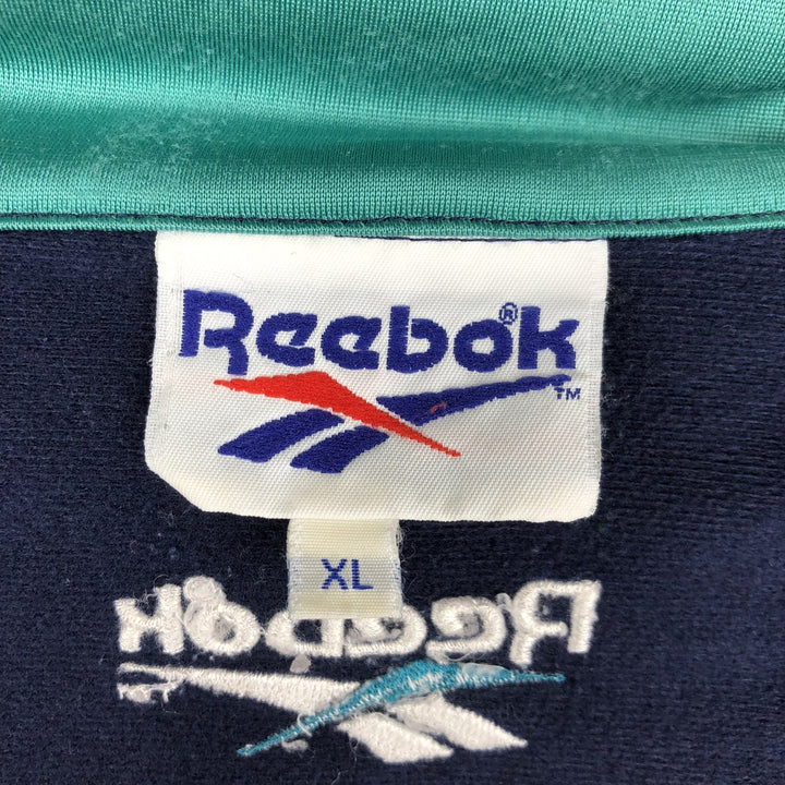 90'S Reebok Track Jacket, Unclear, Men's XL equivalent, Vintage unclear navy blue type Vintage Second Hand