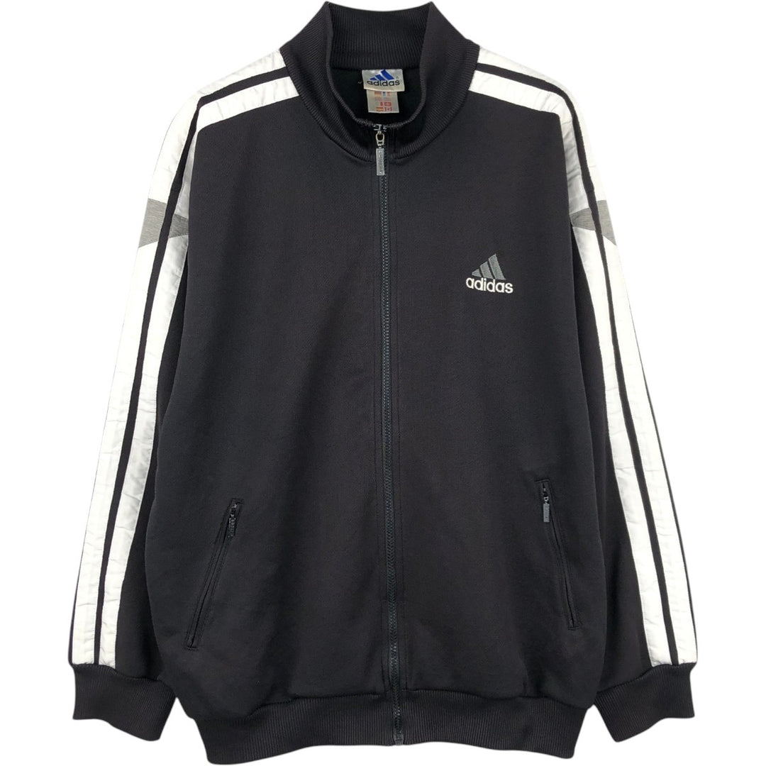 90s-00'S Adidas Jersey Track Jacket, Men's Size L unclear black type Vintage Second Hand