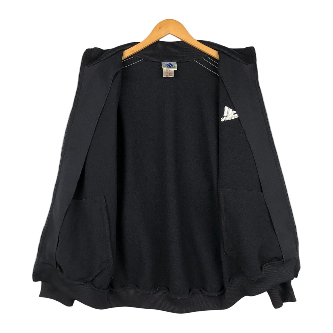 90s-00'S Adidas Jersey Track Jacket, Men's Size L unclear black type Vintage Second Hand