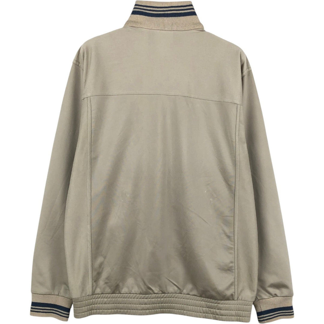 90'S Adidas Jersey Track Jacket Men's L Size Vintage polyester Beige type Vintage Second Hand