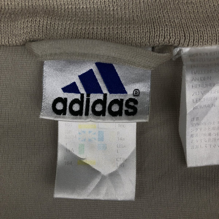 90'S Adidas Jersey Track Jacket Men's L Size Vintage polyester Beige type Vintage Second Hand