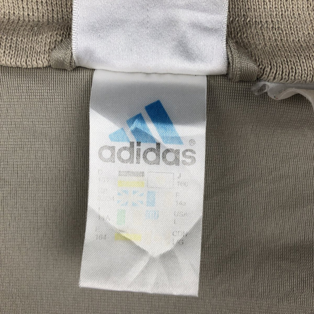 90'S Adidas Jersey Track Jacket Men's L Size Vintage polyester Beige type Vintage Second Hand