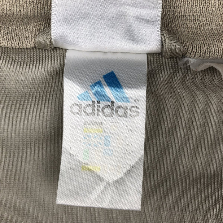 90'S Adidas Jersey Track Jacket Men's L Size Vintage polyester Beige type Vintage Second Hand