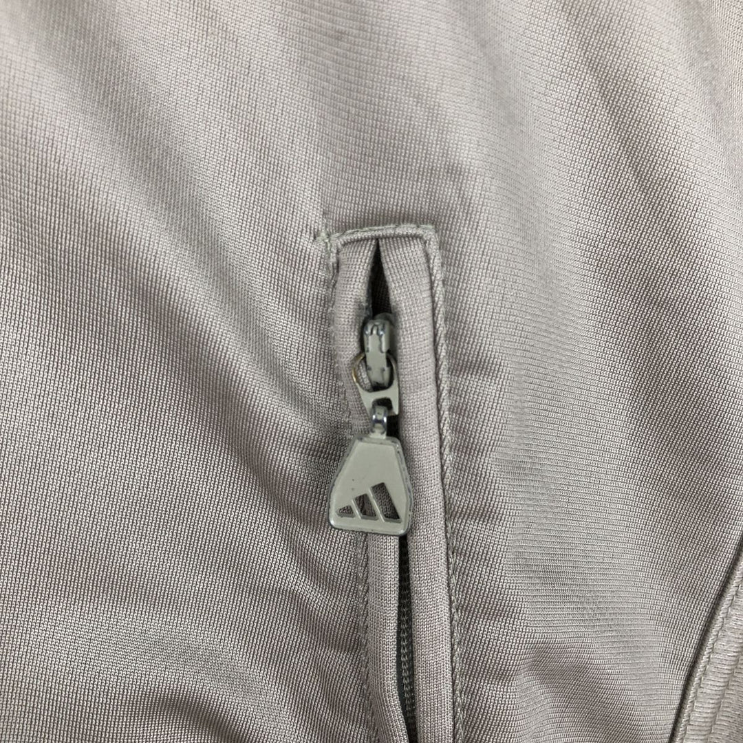 90'S Adidas Jersey Track Jacket Men's L Size Vintage polyester Beige type Vintage Second Hand
