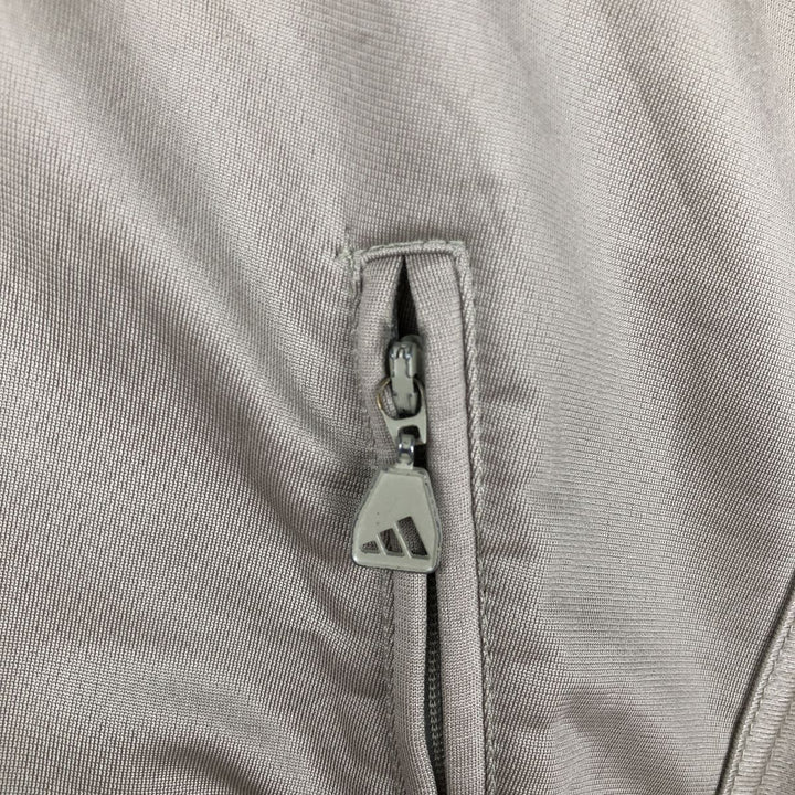 90'S Adidas Jersey Track Jacket Men's L Size Vintage polyester Beige type Vintage Second Hand