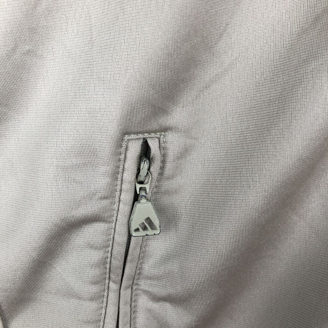90'S Adidas Jersey Track Jacket Men's L Size Vintage polyester Beige type Vintage Second Hand