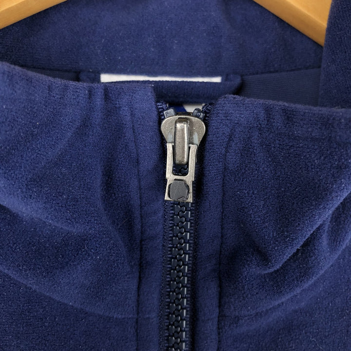 90'S Adidas Velour Jersey Track Jacket Men's M Size Vintage polyester navy blue type Vintage Second Hand
