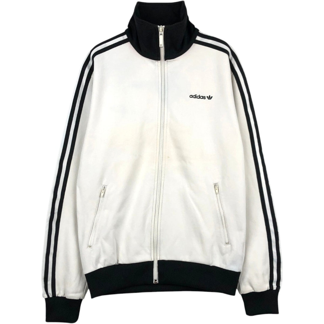 2000'S Adidas Originals Trefoil Logo Track Jacket, Men's Size S (approx.) cotton white type Vintage Second Hand