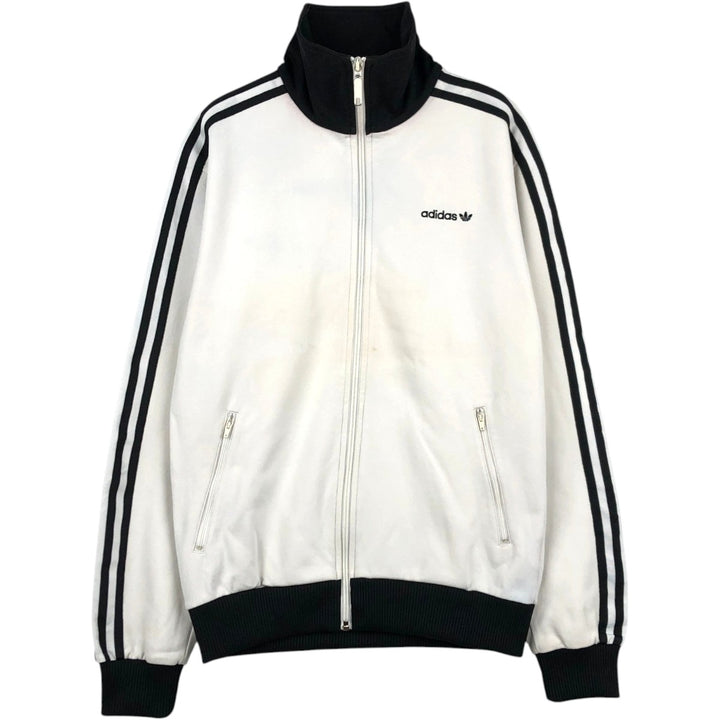 2000'S Adidas Originals Trefoil Logo Track Jacket, Men's Size S (approx.) cotton white type Vintage Second Hand
