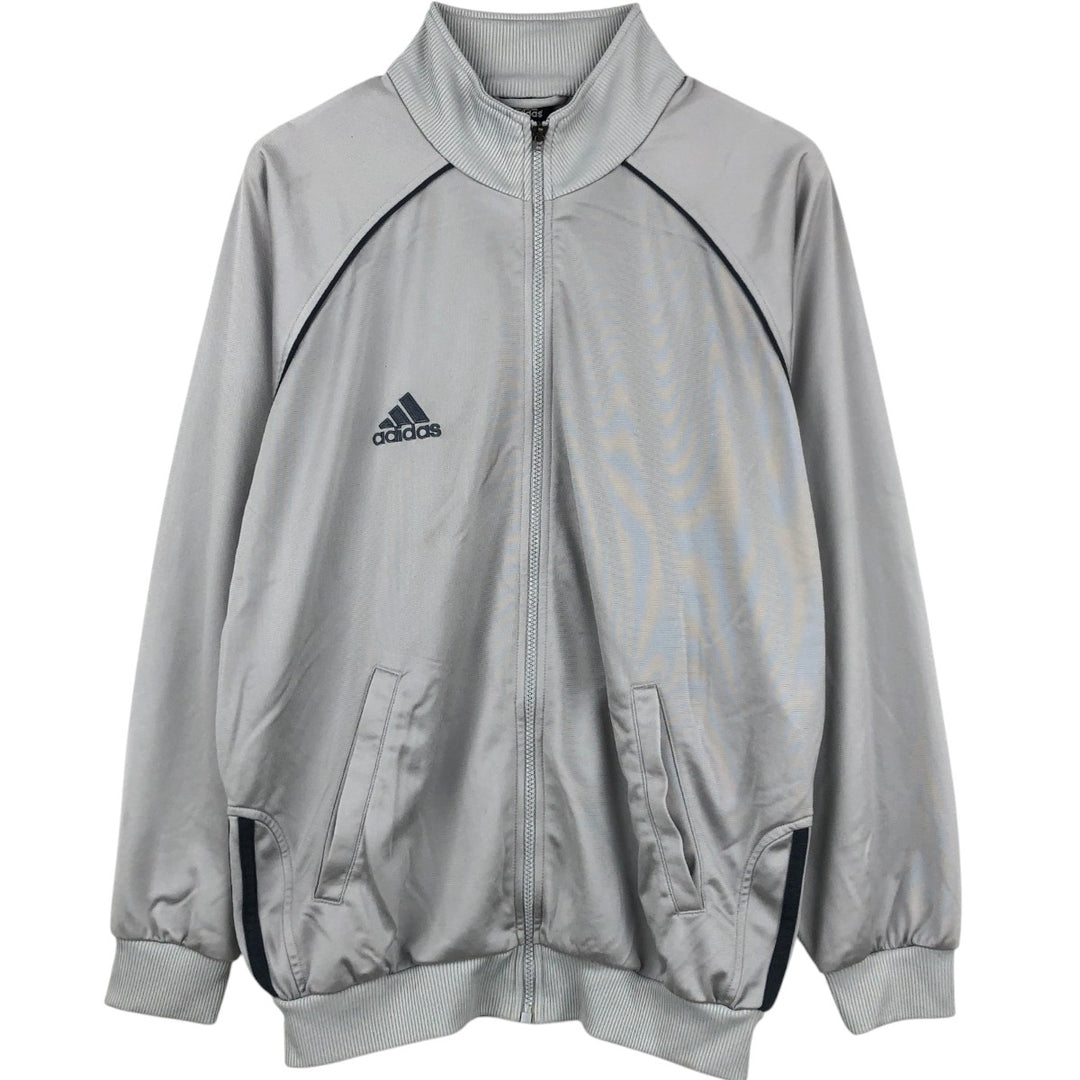 00'S adidas jersey track jacket, men's size M polyester gray type Vintage Second Hand
