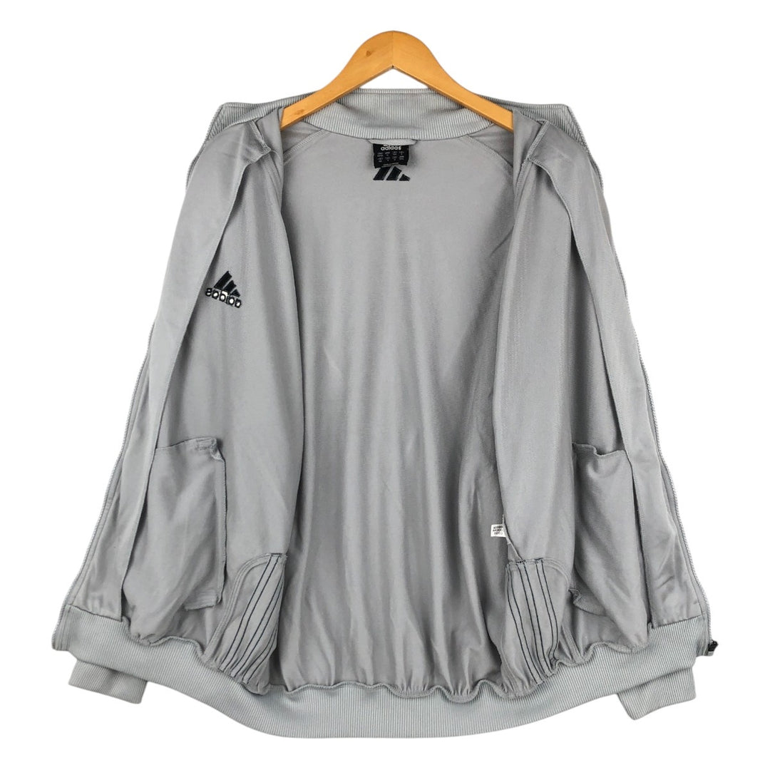 00'S adidas jersey track jacket, men's size M polyester gray type Vintage Second Hand