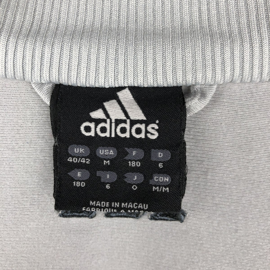 00'S adidas jersey track jacket, men's size M polyester gray type Vintage Second Hand
