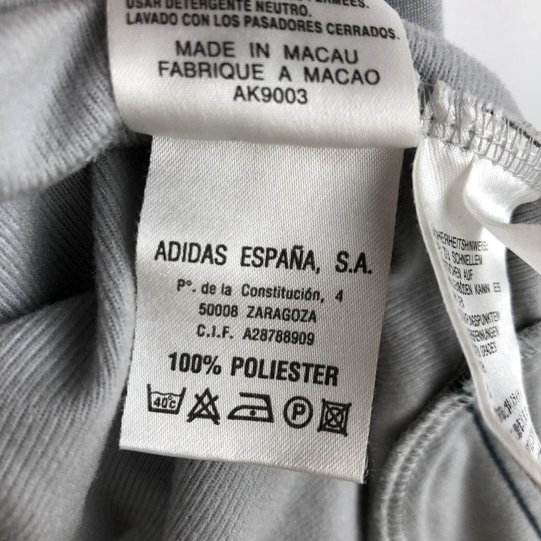 00'S adidas jersey track jacket, men's size M polyester gray type Vintage Second Hand