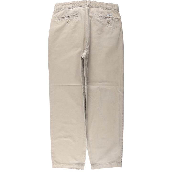 Ralph Lauren POLO RALPH LAUREN Chino Pants, Two-Pleat, Men's Size W34 (approx.) cotton Beige type Vintage Second Hand