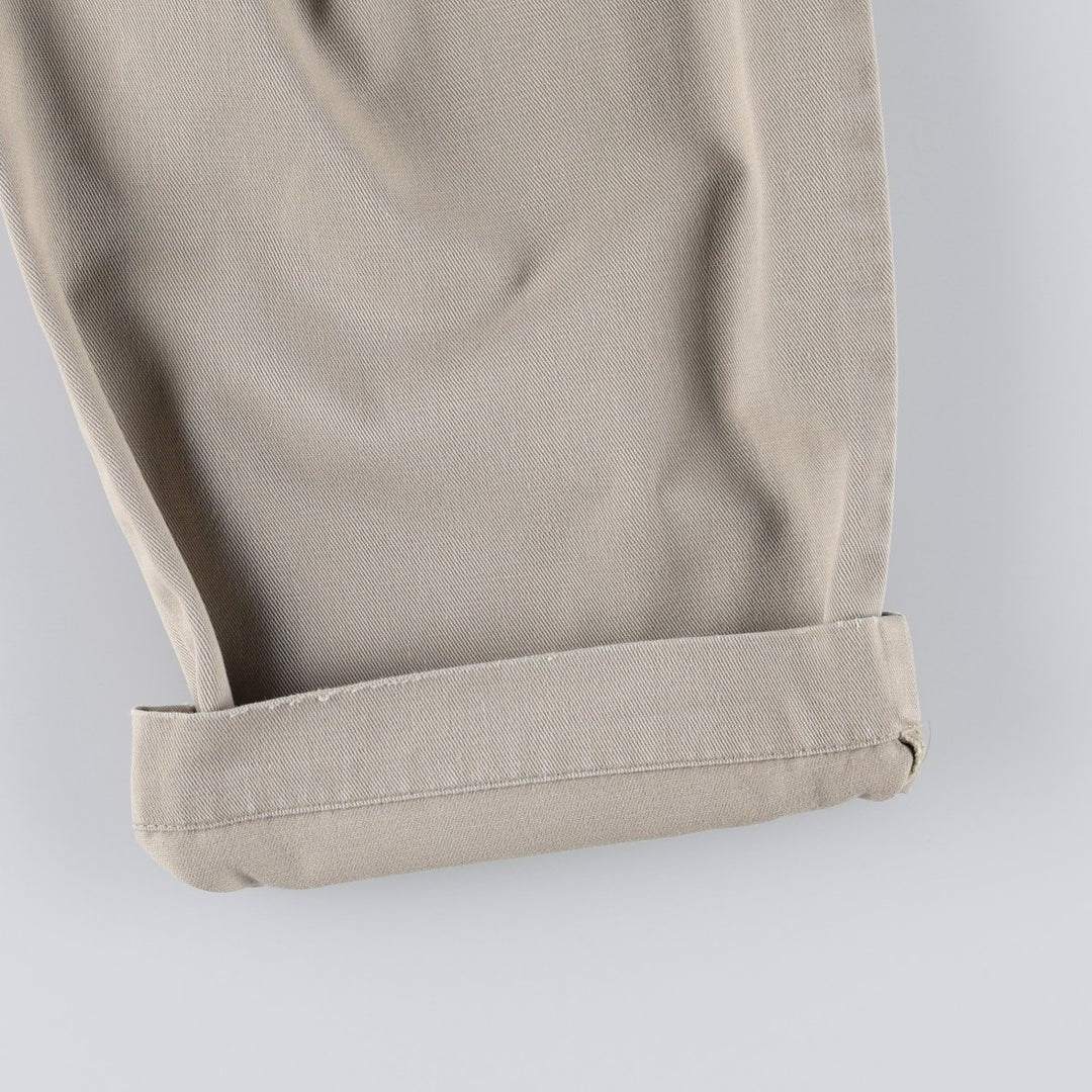 Ralph Lauren POLO RALPH LAUREN Chino Pants, Two-Pleat, Men's Size W34 (approx.) cotton Beige type Vintage Second Hand
