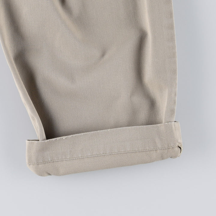 Ralph Lauren POLO RALPH LAUREN Chino Pants, Two-Pleat, Men's Size W34 (approx.) cotton Beige type Vintage Second Hand