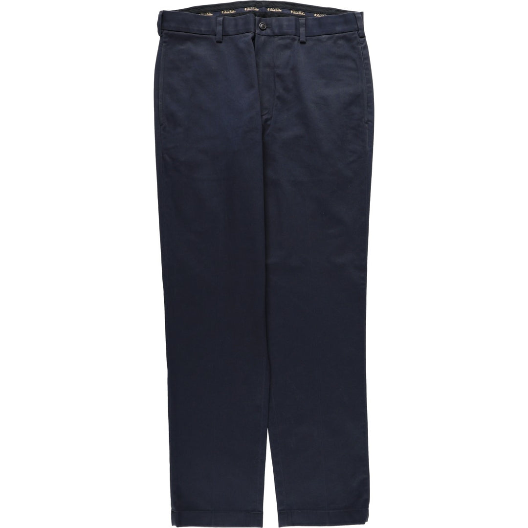 Brooks Brothers ADVANTAGE CHINO CLARK Chino Pants, Men's W35 (approx.) cotton navy blue type Vintage Second Hand