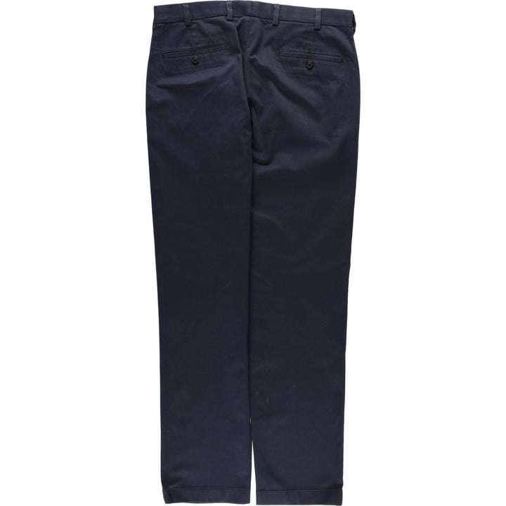 Brooks Brothers ADVANTAGE CHINO CLARK Chino Pants, Men's W35 (approx.) cotton navy blue type Vintage Second Hand